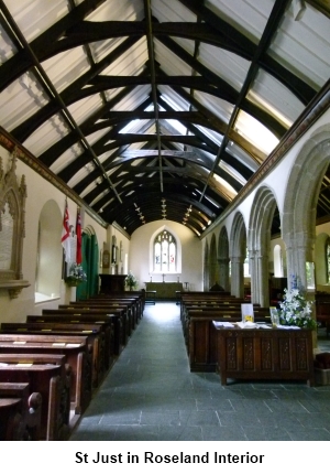 St Just in Roseland Church interior