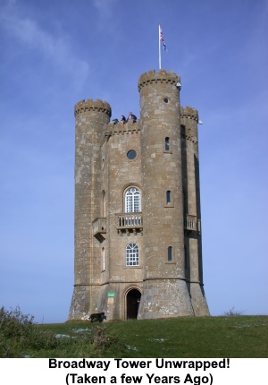 Broadway Tower without scaffolding.