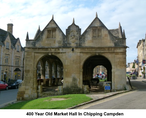 The 400 year old Market Hall in Chipping Campden.