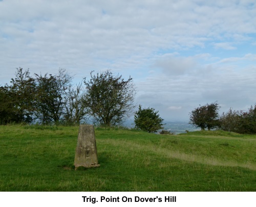 The trig. point on Dovers Hill.