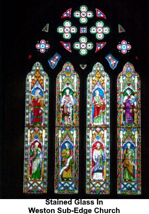 Stained Glass in Weston-Sub-Edge Church.