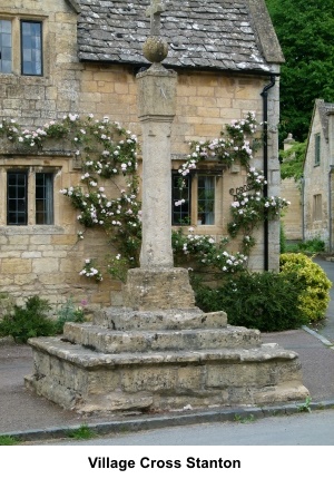 Village cross at Stanton village