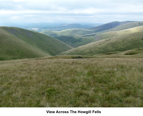 View across the Howgill Fells