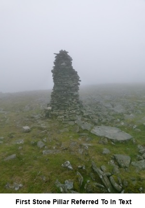 Stone marker pillar on Cross fell