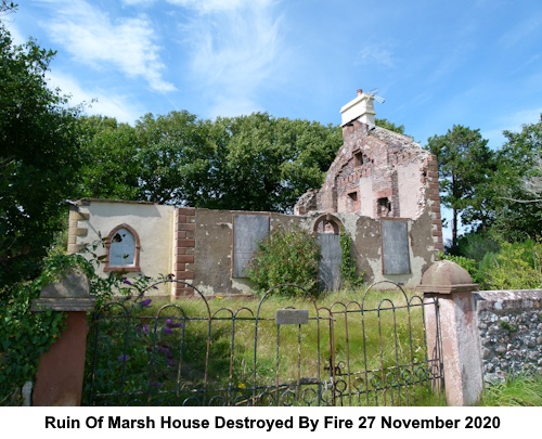 Ruin of Marsh House.