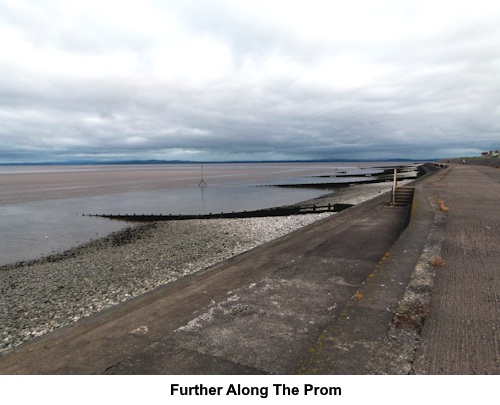 The view further along the 'prom'.