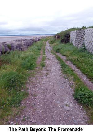 The path beyond the promenade.