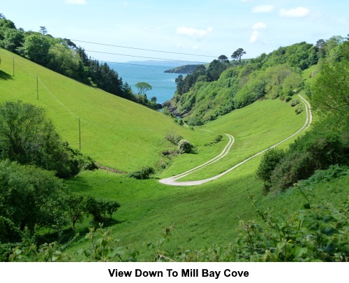 The view down to Mill Bay Cove.
