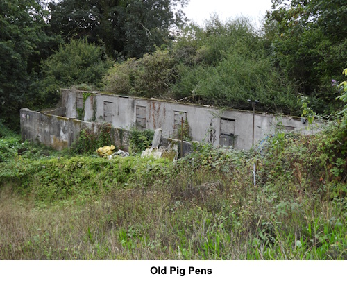 The old pig pens.