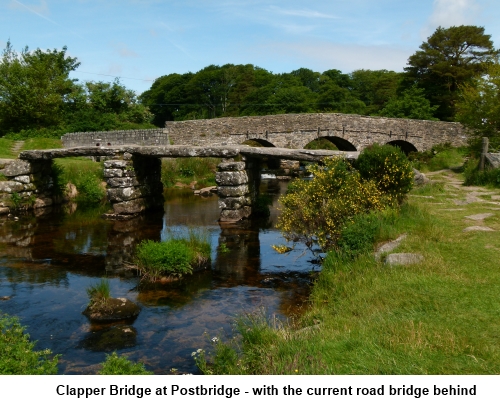 Clapper bridge at Postbridge