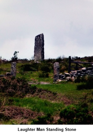 Laughter Man standing stone