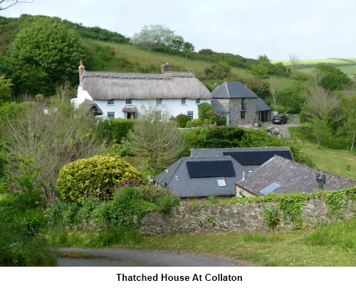 Thatched cottage at Collaton.