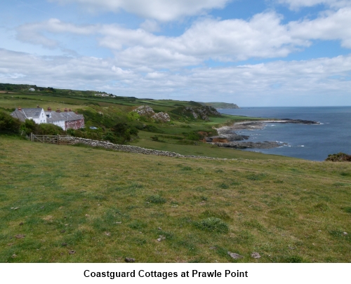 Coastguard cottages at Prawle Point