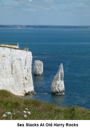 Sea stacks at Old Harry Rocks