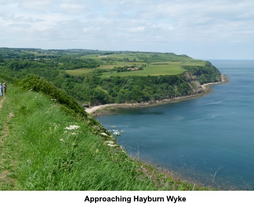 Approaching Hayburn Wyke.