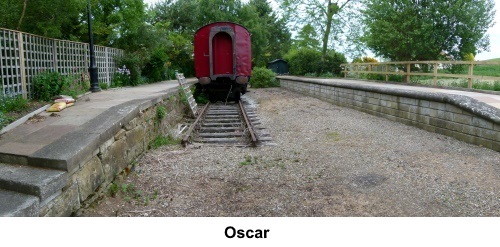 The old railway platforms at Cloughton Station.