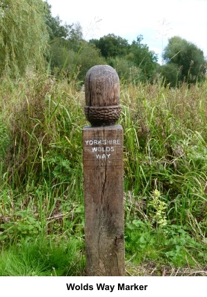 Wolds Way marker