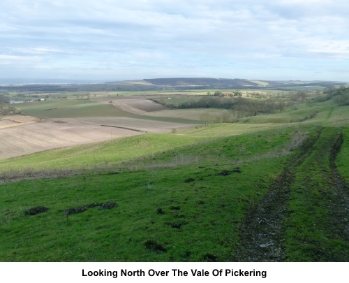 Looking north over the Vale of Pickering
