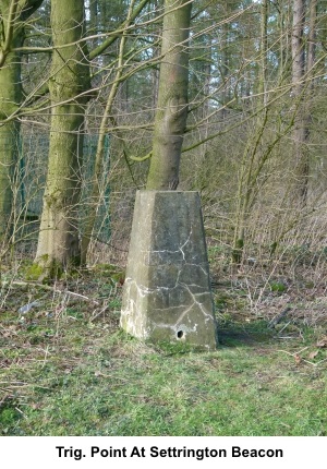 Trig point at Settrington Beacon