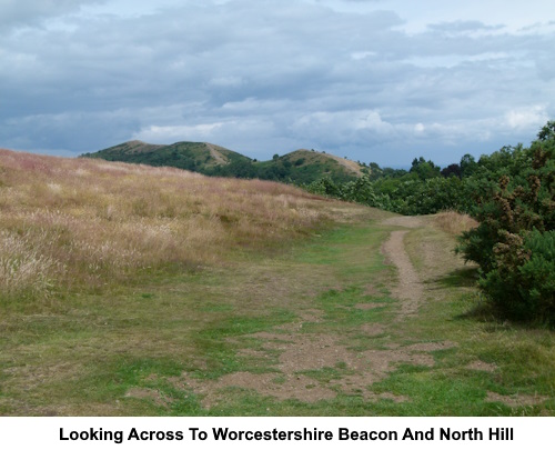 Looking across to Worcestershire Beacon.