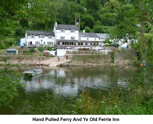 Hand pulled ferry at the Old Ferry Inn.