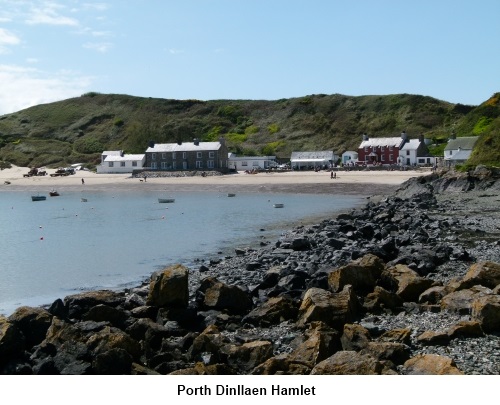 The hamlet of Porth Dinllaen