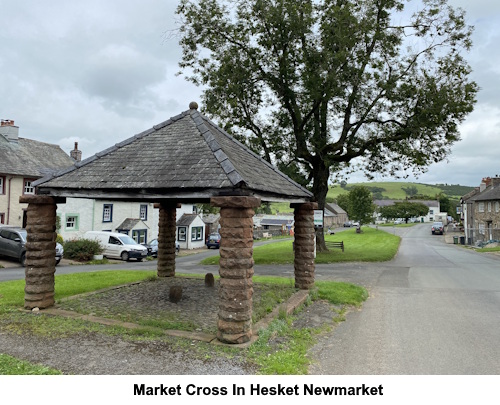Market Cross in Hesket Newmarket.