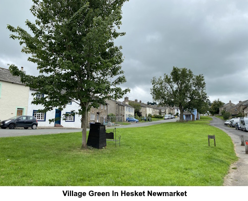 Village Green in Hesket Newmarket.