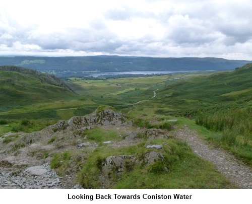 Looking back to Coniston water