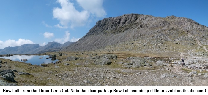 Three Tarns and Bow fell