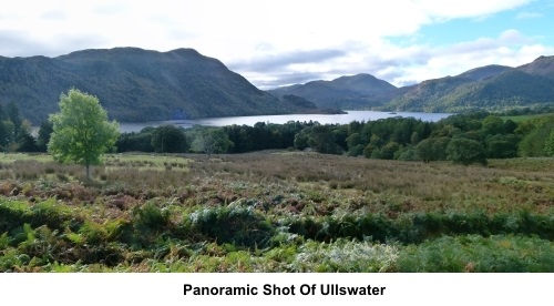 Panoramic shot of Ullswater