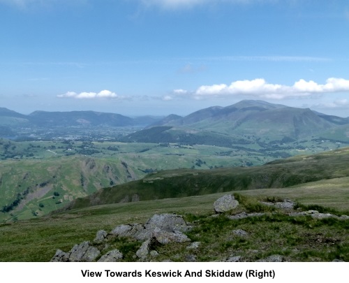 Looking towards Keswick and Skiddaw