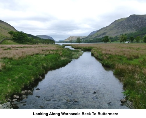 Looking along Warnscale Beck to Buttermere