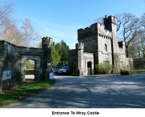 Entrance to Wray Castle.
