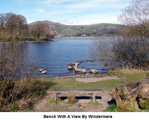 A bench with a view by Windermere