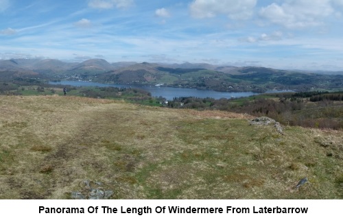 Panorama of the length of Windermere.