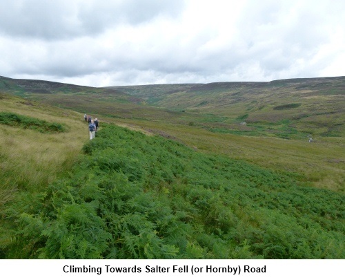 Climbing towards Salter Fell