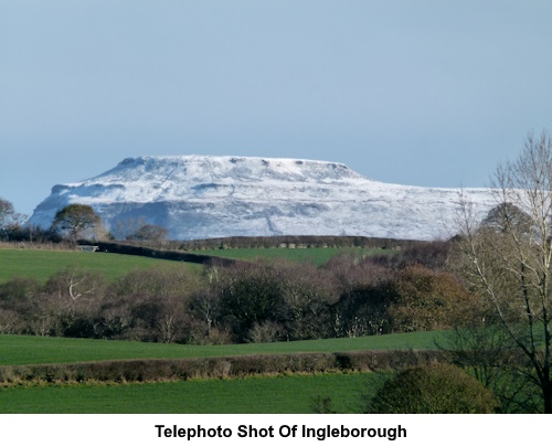 Telephoto shot of Ingleborough.