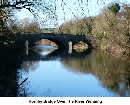 Hornby bridge over the River Wenning.