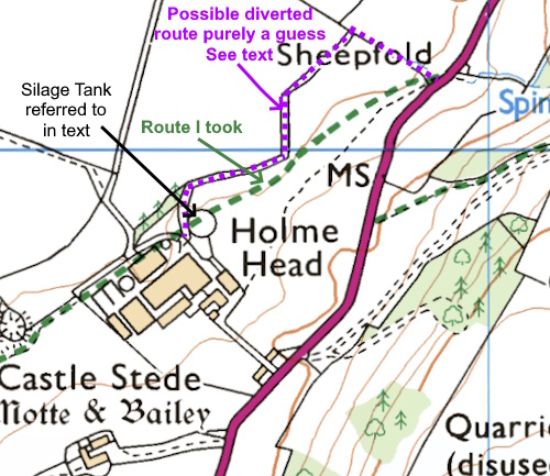 Ordnance Survey map extract.