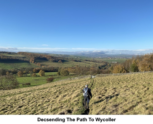 Descending the path to Wycoller.