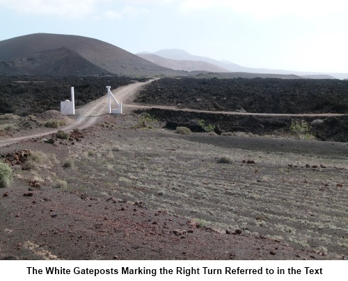 White gateposts