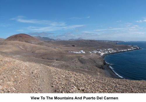 View to mountains and Puerto del Carmen