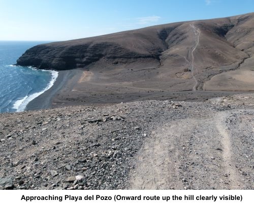 Approaching Playa del Pozo