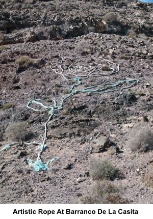 Artistic rope at Barranco de la Casita