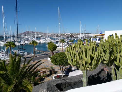 Playa Blanca looking over Marina Rubicon