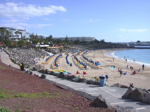 Playa Blanca main beach