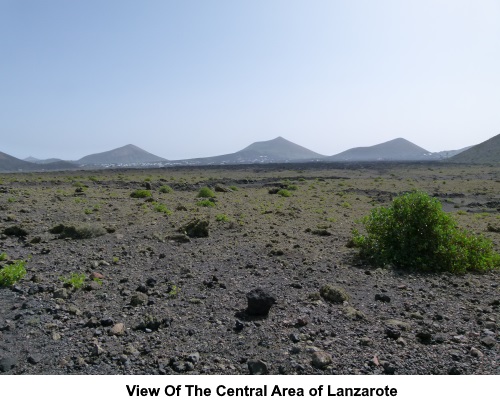 A view of the central area of Lanzarote.