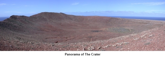 Montana Roja crater