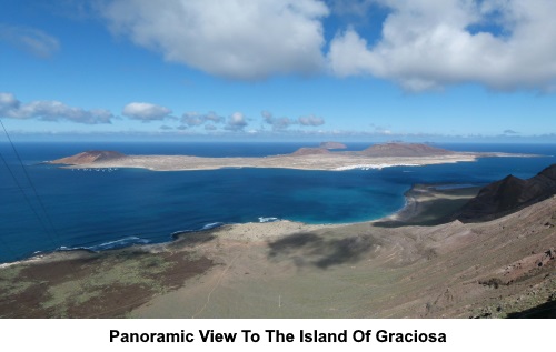 Panorama of the island of La Graciosa.